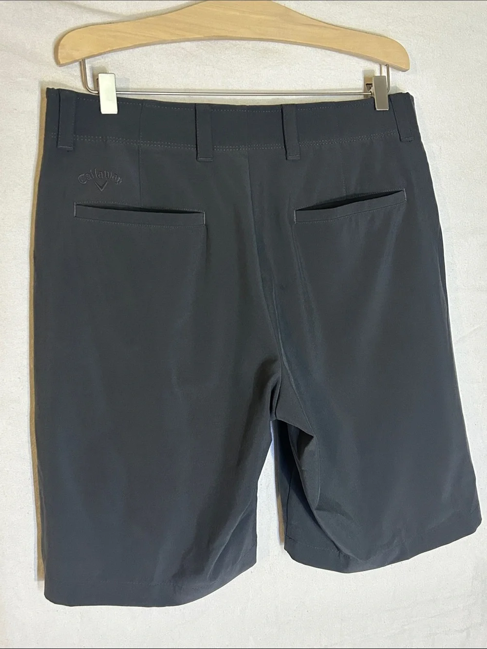 Callaway Black Men's Flat Front Golf Shorts